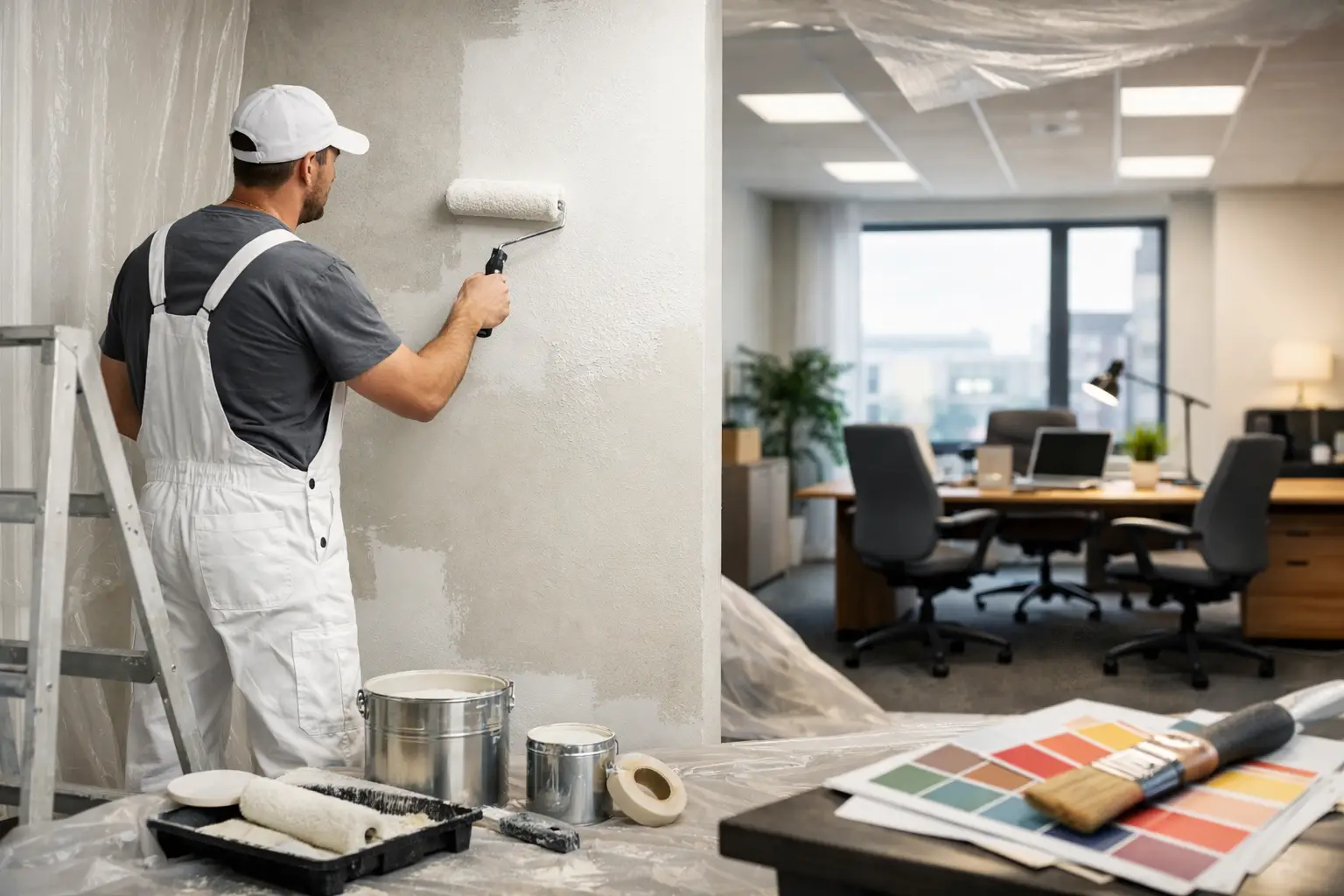 Geschäftsräume renovieren mit Maler