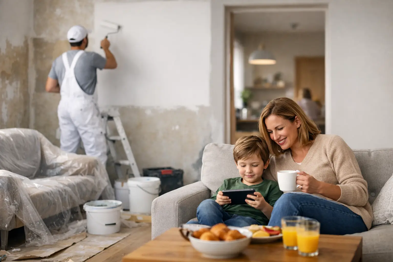 Renovation ohne Auszug planen und Alltag bewahren