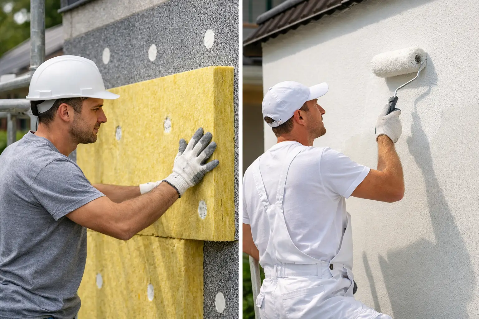 Fassadendämmung oder Schutzanstrich wählen?